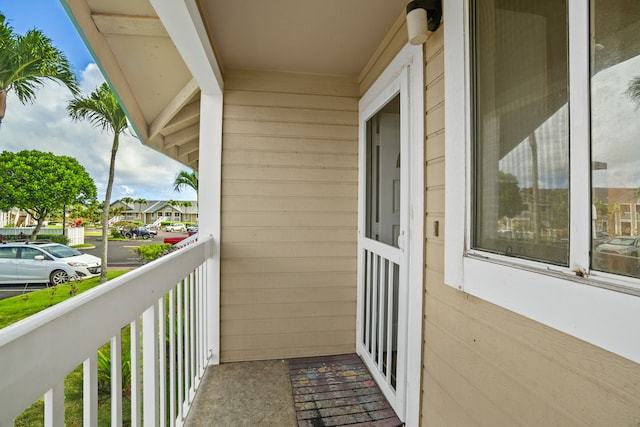 view of balcony