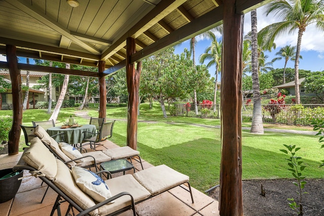 view of patio