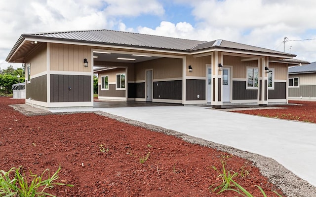 view of front of home