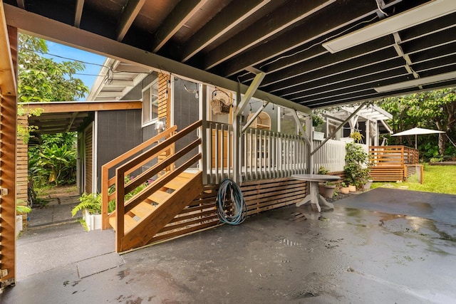 view of patio with covered porch