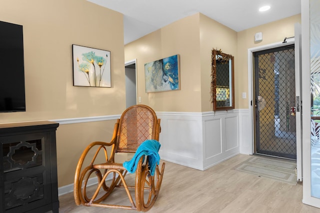 entryway featuring light hardwood / wood-style flooring