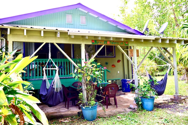 view of rear view of property