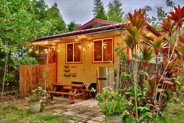 exterior space featuring a patio