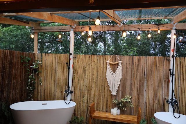 view of patio / terrace with a pergola