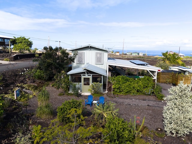 view of back of property