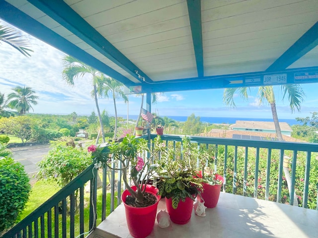 view of balcony