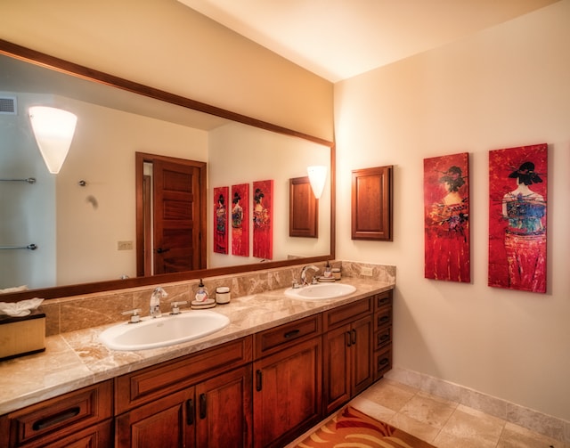 bathroom featuring vanity