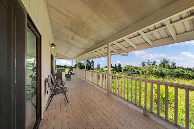 view of wooden terrace