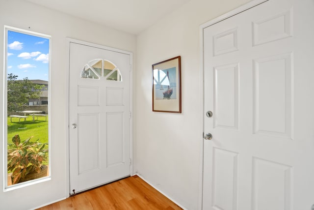 interior space featuring light hardwood / wood-style floors