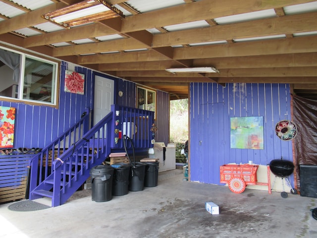 doorway to property featuring a patio