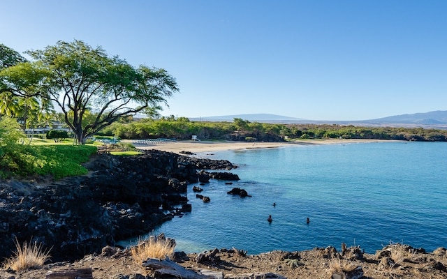 property view of water with a mountain view