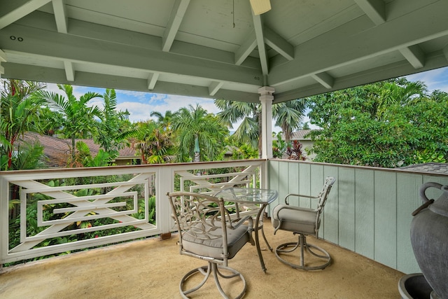 view of balcony