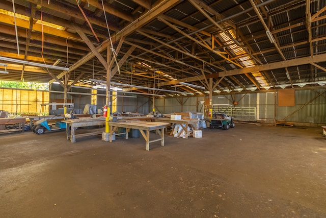 miscellaneous room featuring concrete flooring