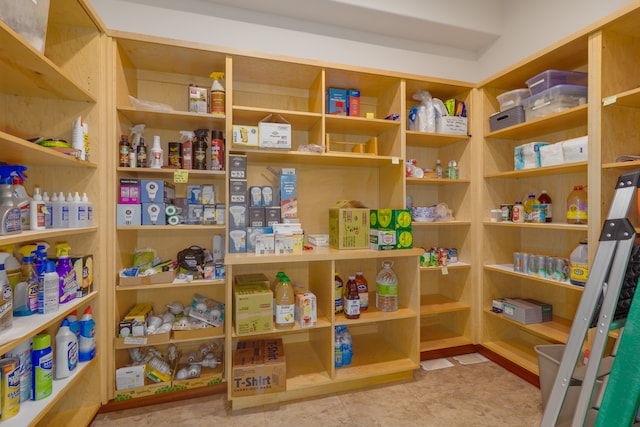 view of pantry