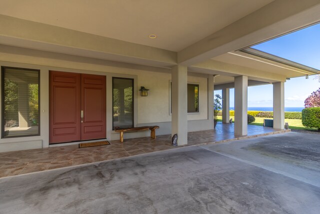 view of exterior entry