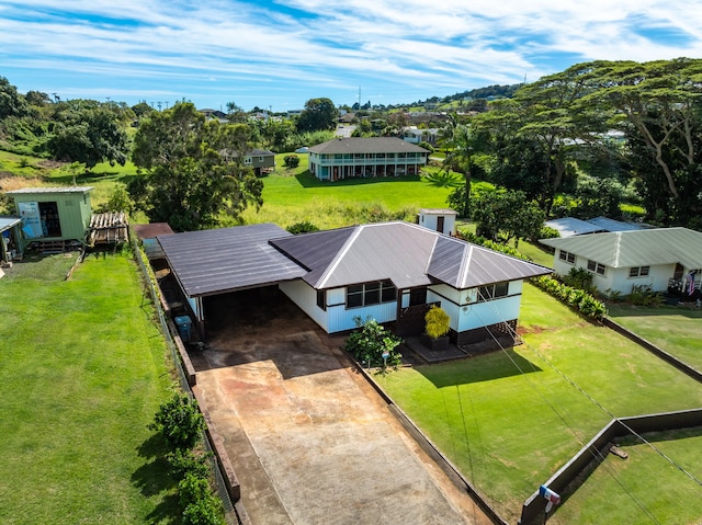 birds eye view of property