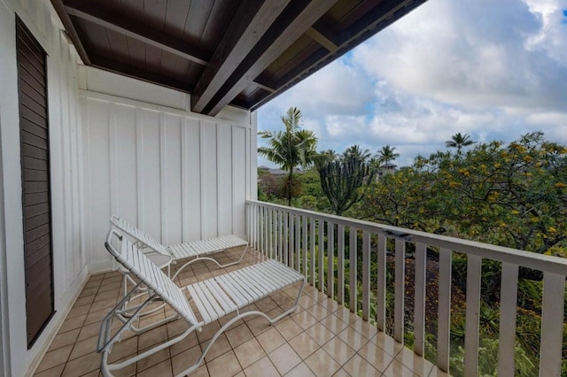 view of balcony