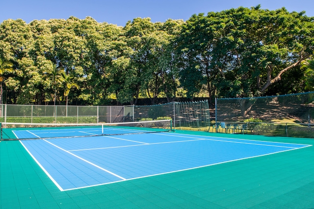 view of tennis court