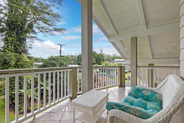 view of balcony