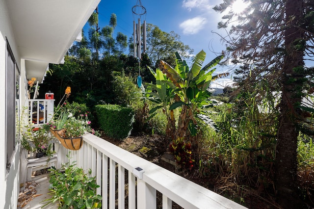 view of balcony