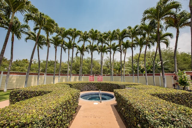 view of pool featuring a community hot tub