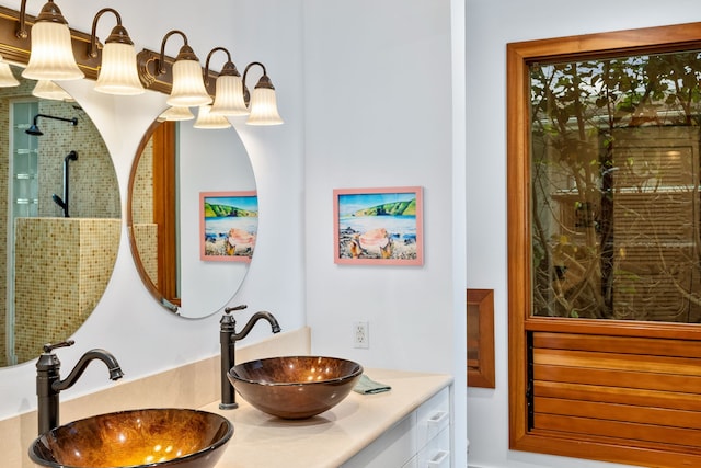 bathroom with vanity