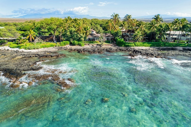 property view of water with a mountain view