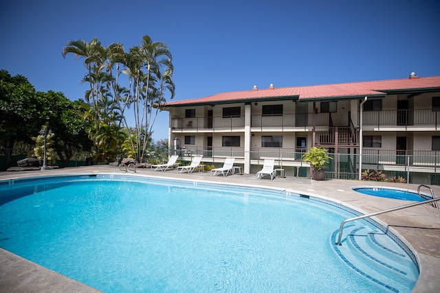 view of pool