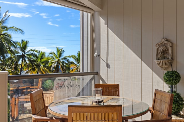 view of balcony