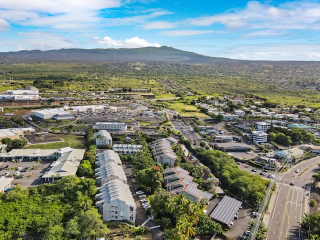 bird's eye view featuring a mountain view