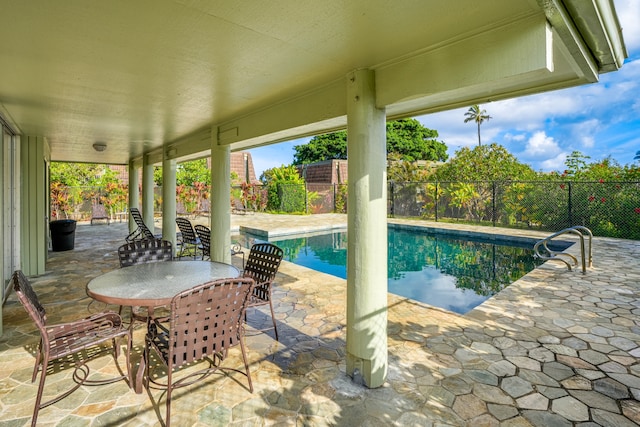 view of pool with a patio area