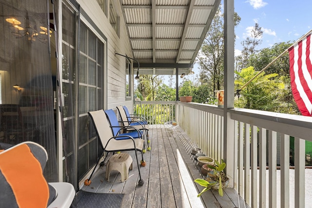 view of wooden terrace