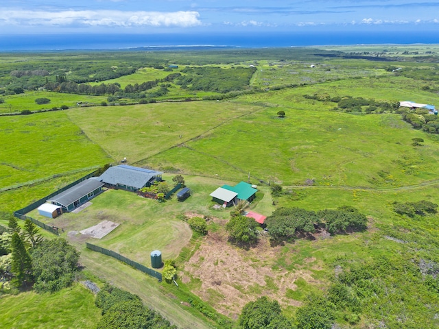 drone / aerial view featuring a rural view