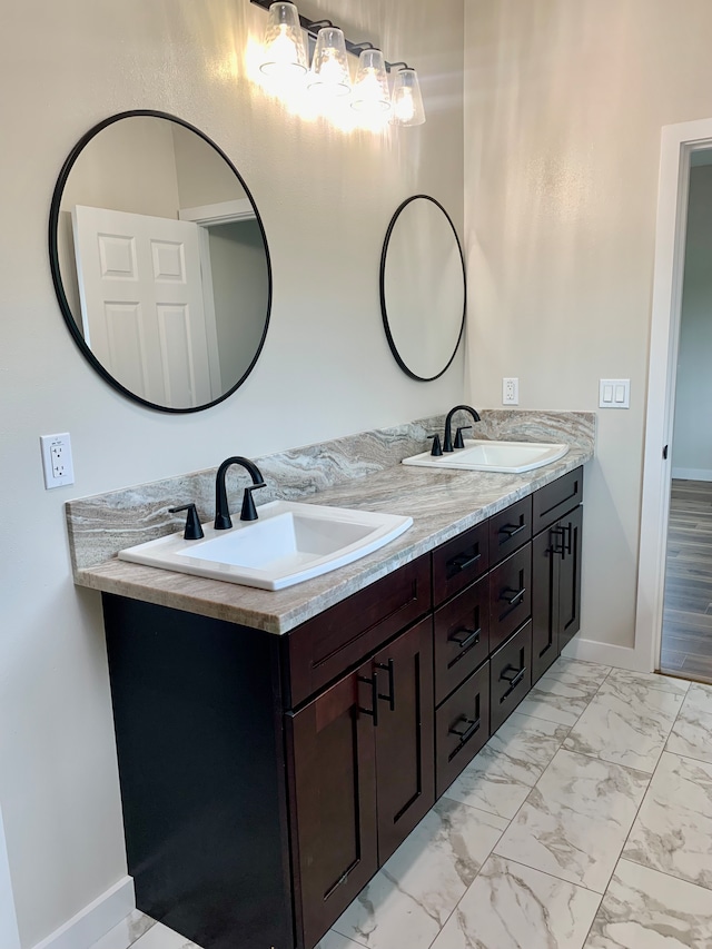 bathroom featuring vanity