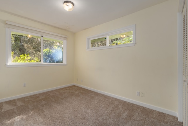 view of carpeted empty room