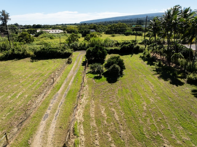 bird's eye view featuring a rural view