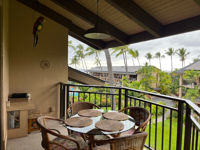 view of balcony