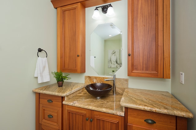 bathroom featuring vanity