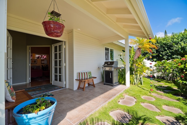 view of patio / terrace with grilling area