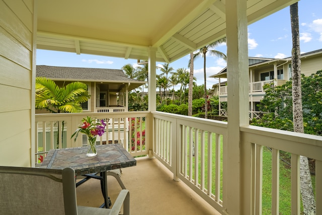 view of balcony