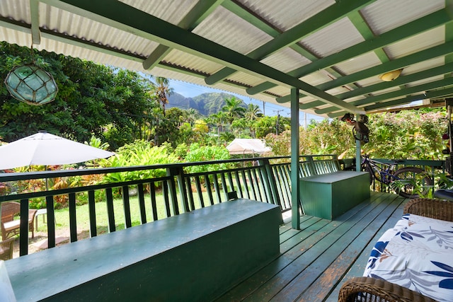 view of wooden terrace