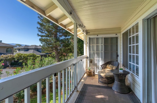 view of balcony