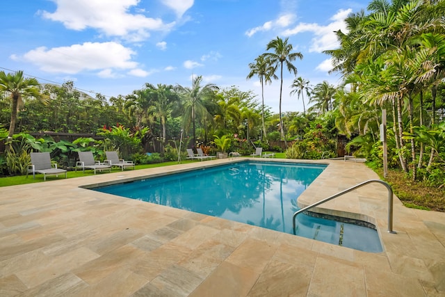 view of pool with a patio