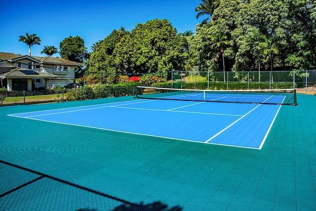 view of tennis court