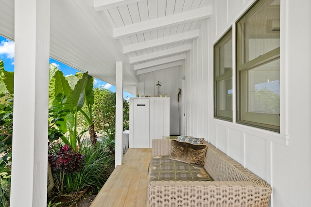 view of patio / terrace featuring covered porch