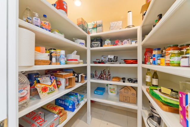 view of pantry