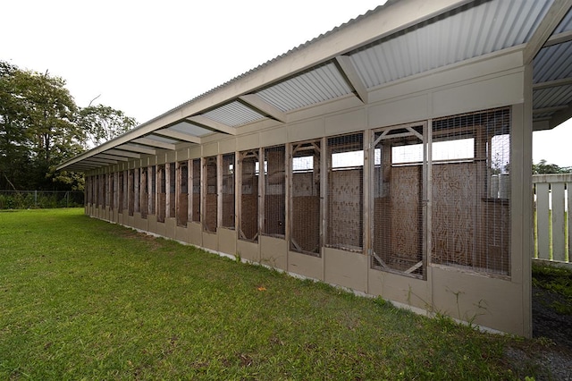 view of horse barn