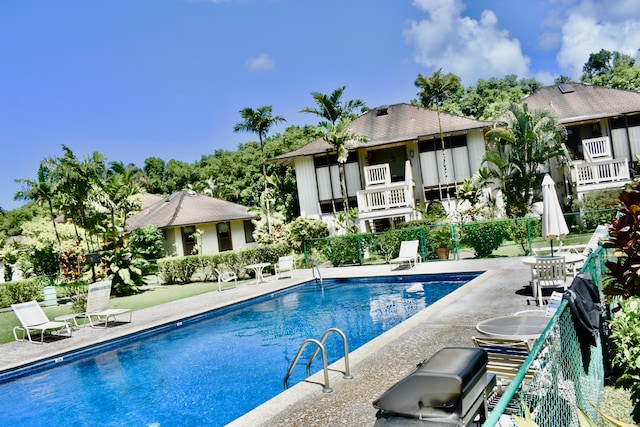 view of pool with a patio