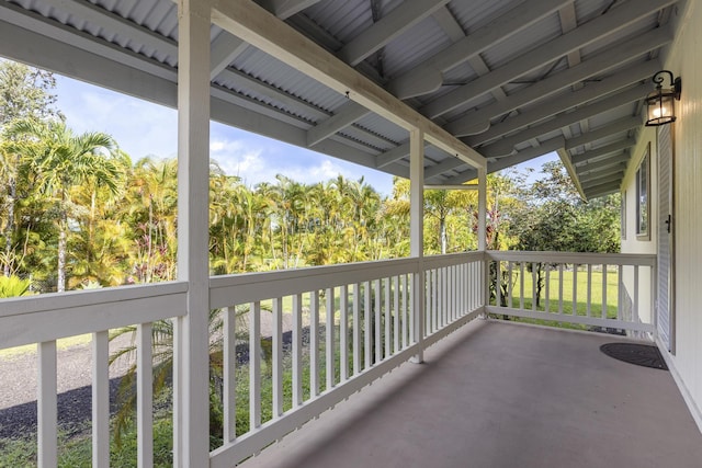 view of balcony