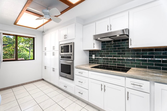 kitchen featuring white cabinets and stainless steel appliances